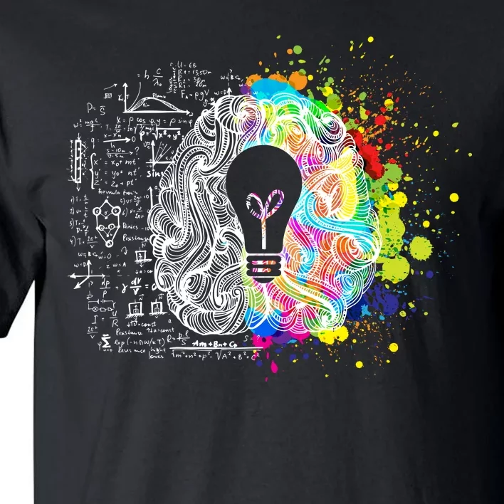 Art of Science Colorful Brain Tall T-Shirt