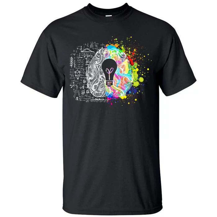 Art of Science Colorful Brain Tall T-Shirt