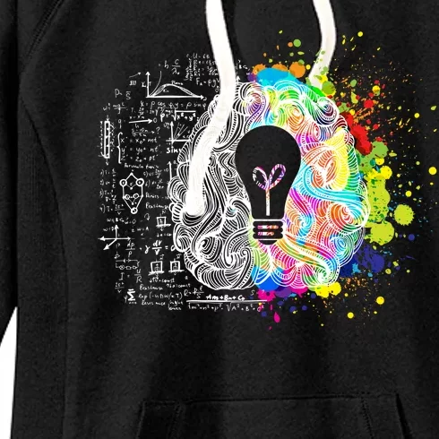 Art of Science Colorful Brain Women's Fleece Hoodie