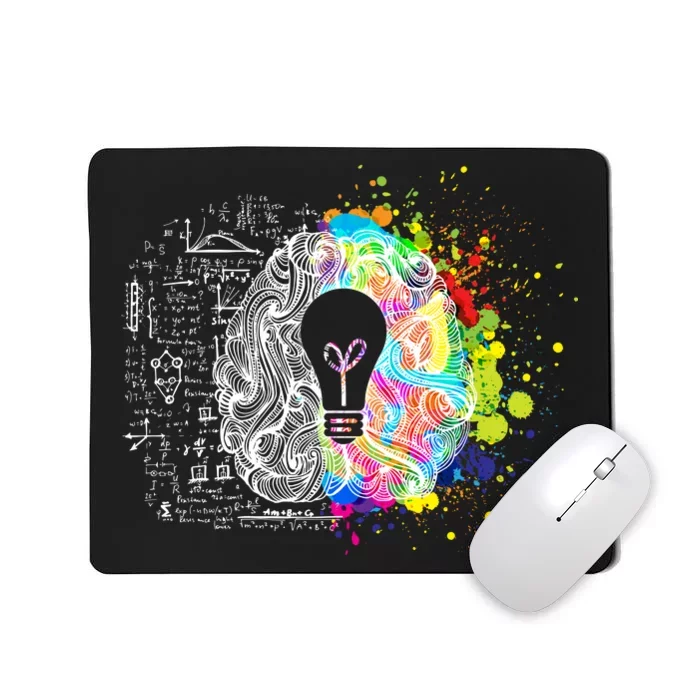 Art of Science Colorful Brain Mousepad