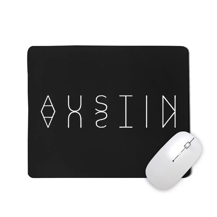 Austin Reflections Texas Word Art Souvenir Mousepad