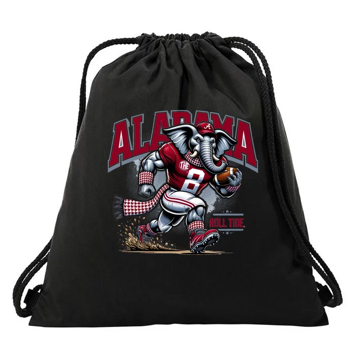 Alabama Roll Tide Football Drawstring Bag