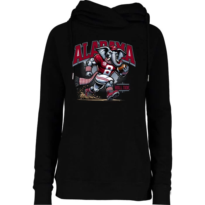 Alabama Roll Tide Football Womens Funnel Neck Pullover Hood