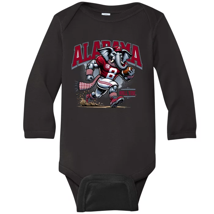 Alabama Roll Tide Football Baby Long Sleeve Bodysuit