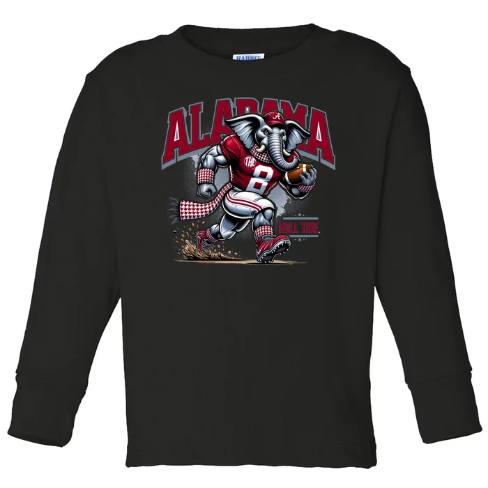 Alabama Roll Tide Football Toddler Long Sleeve Shirt