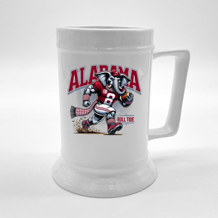 Alabama Roll Tide Football Front & Back Beer Stein