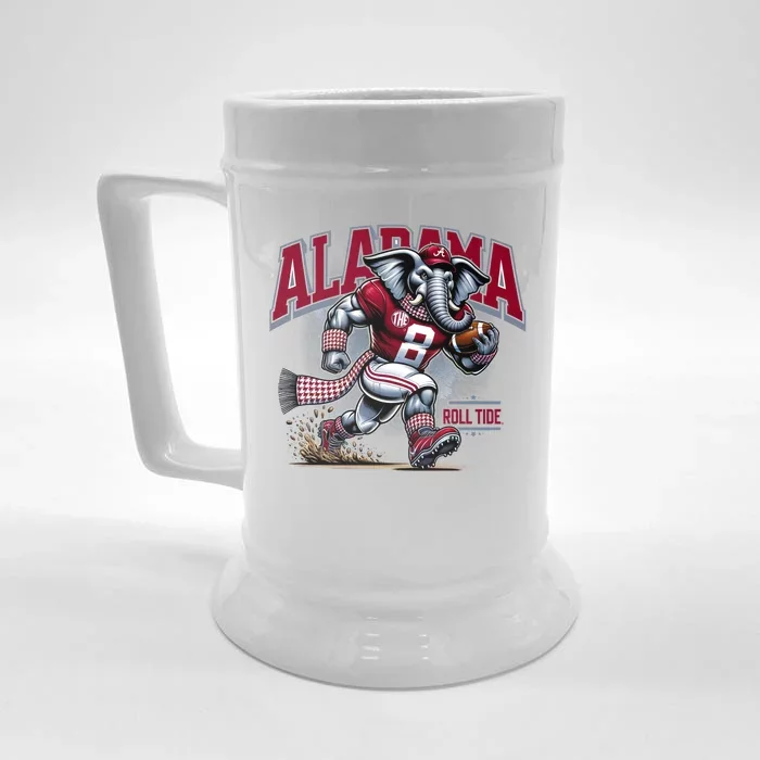 Alabama Roll Tide Football Front & Back Beer Stein