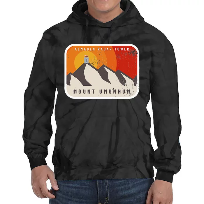 Almaden Radar Tower Mount Umunhum Tie Dye Hoodie