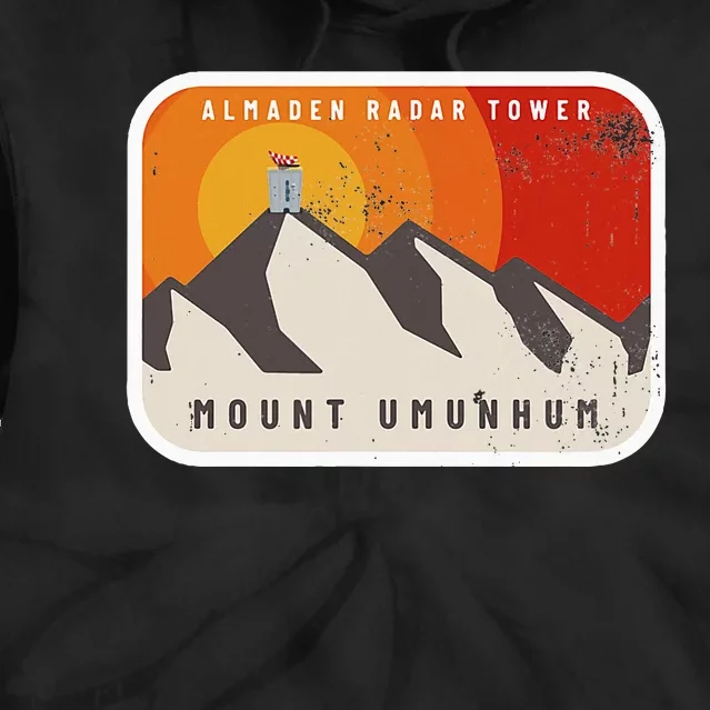 Almaden Radar Tower Mount Umunhum Tie Dye Hoodie