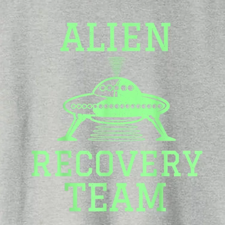 Alien Recovery Team UFO Fans Extraterrestrial Enthusiasts Women's Crop Top Tee