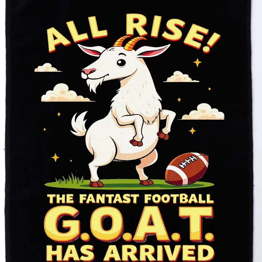 All Rise The Fantasy Football Goat Has Arrived Platinum Collection Golf Towel