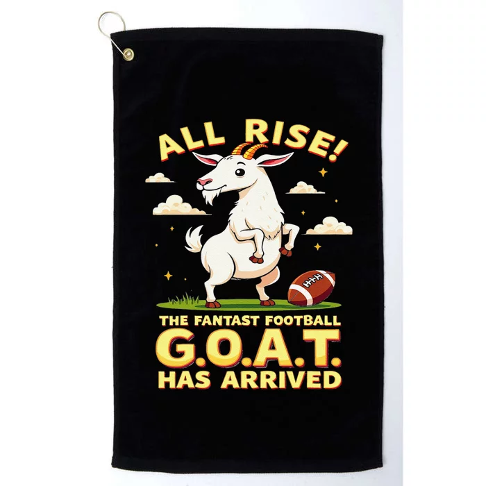 All Rise The Fantasy Football Goat Has Arrived Platinum Collection Golf Towel