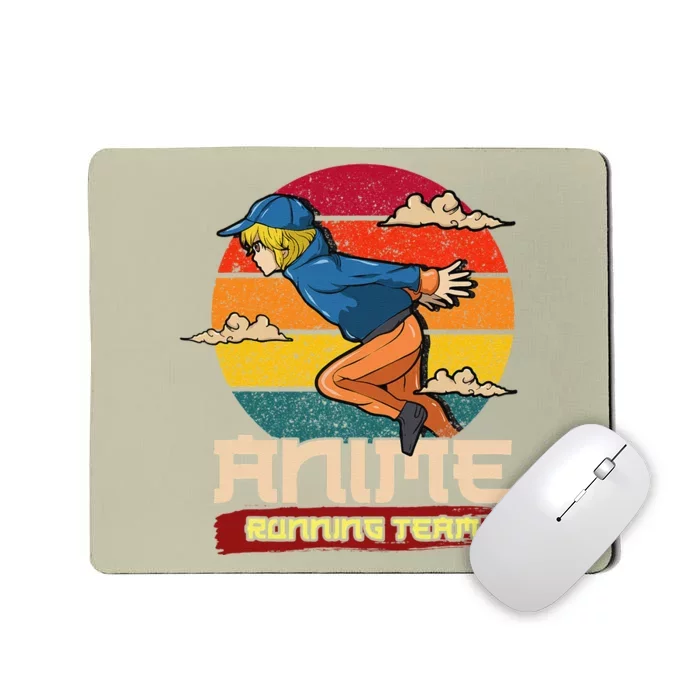 Anime Running Team Manga Funny Gift Mousepad