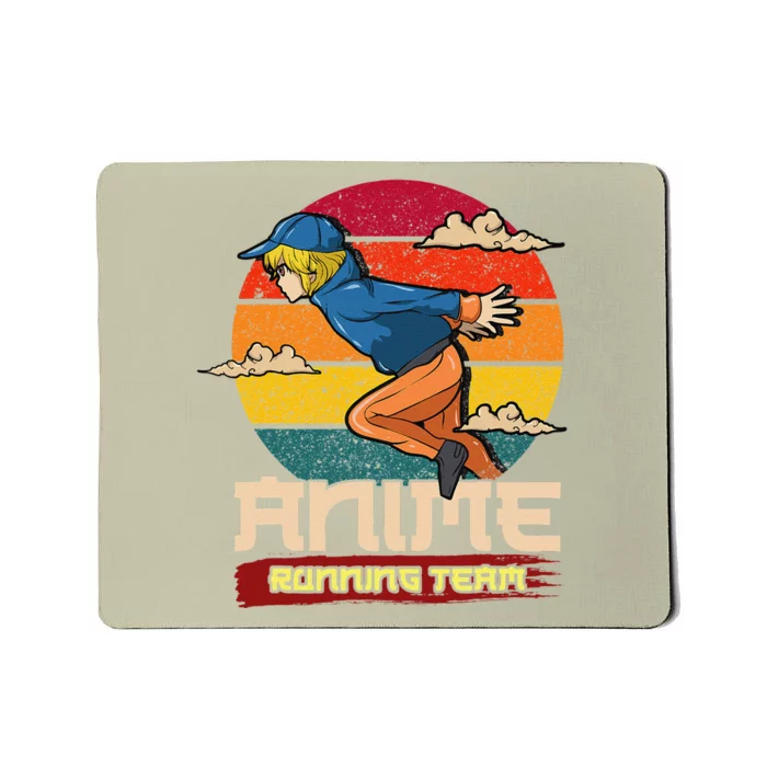 Anime Running Team Manga Funny Gift Mousepad