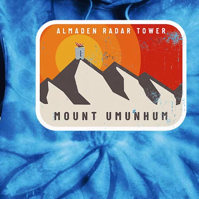 Almaden Radar Tower Mount Umunhum Tie Dye Hoodie