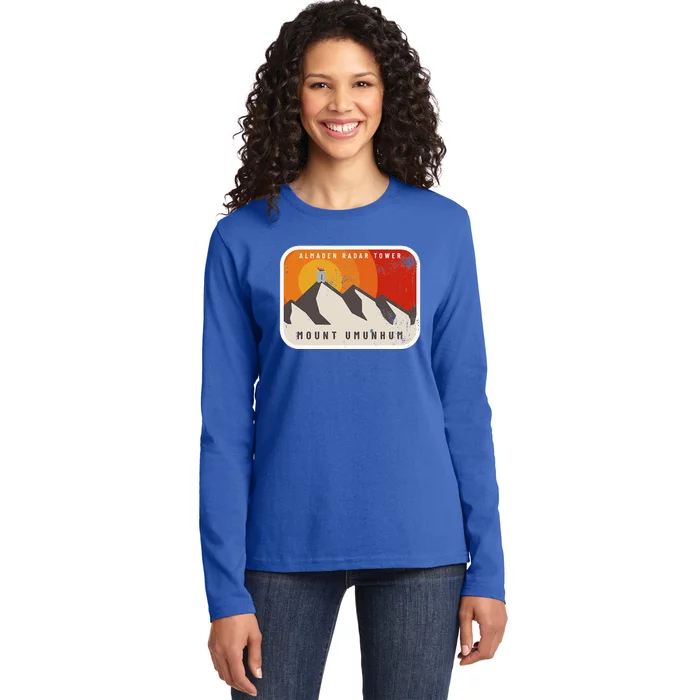 Almaden Radar Tower Mount Umunhum Ladies Long Sleeve Shirt