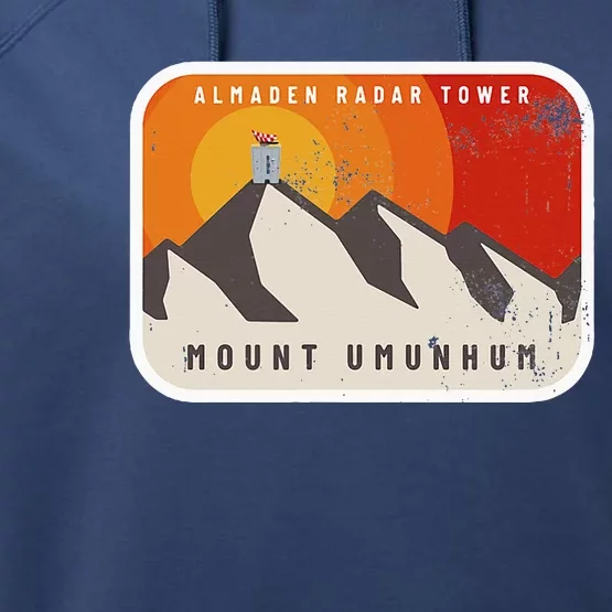 Almaden Radar Tower Mount Umunhum Performance Fleece Hoodie