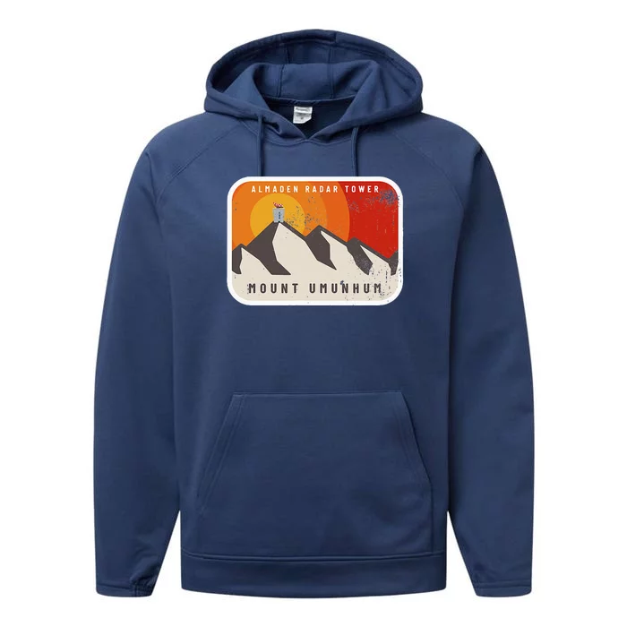 Almaden Radar Tower Mount Umunhum Performance Fleece Hoodie