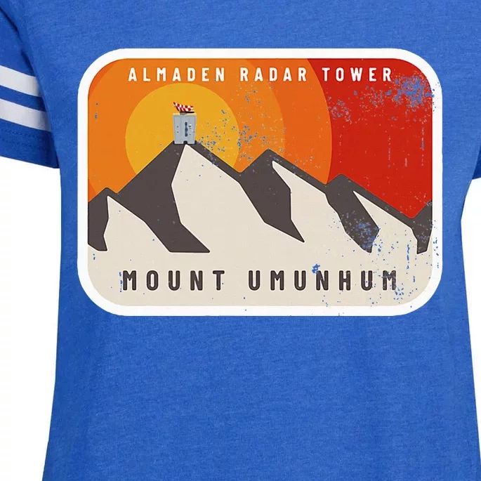 Almaden Radar Tower Mount Umunhum Enza Ladies Jersey Football T-Shirt