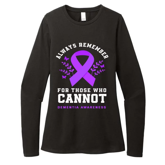 Always Remember Those Cannot Purple Detia Awareness Meaningful Gift Womens CVC Long Sleeve Shirt