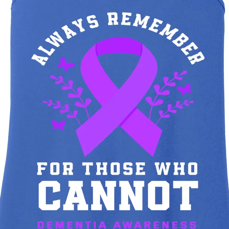 Always Remember Those Cannot Purple Detia Awareness Meaningful Gift Ladies Essential Tank