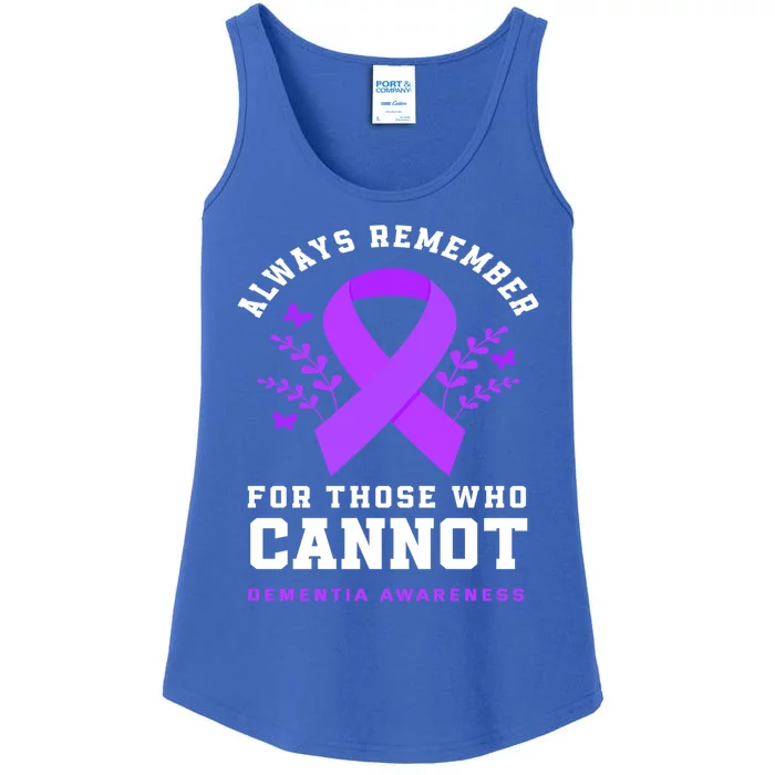 Always Remember Those Cannot Purple Detia Awareness Meaningful Gift Ladies Essential Tank