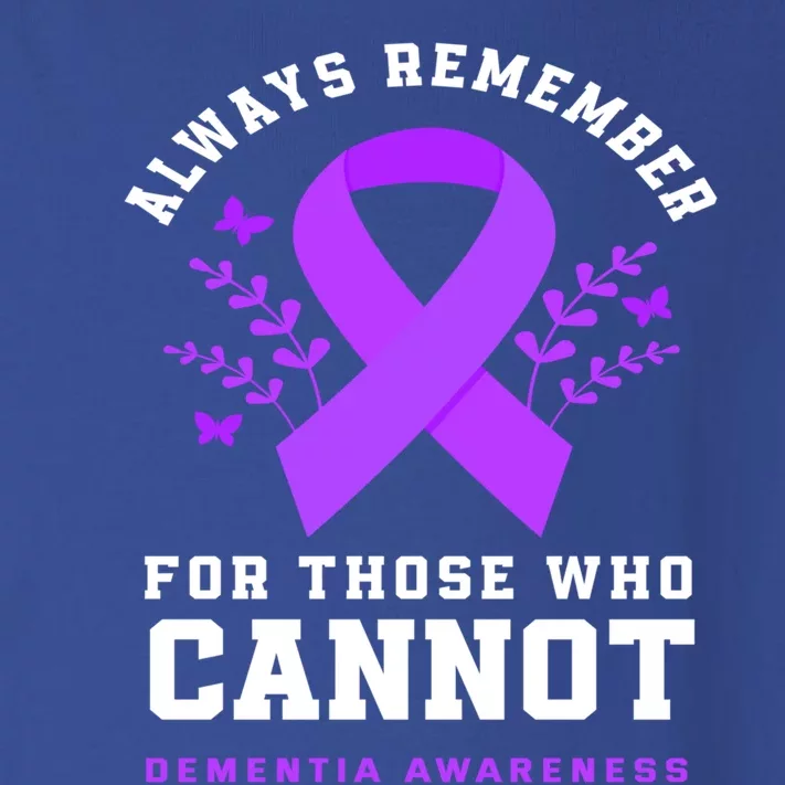 Always Remember Those Cannot Purple Detia Awareness Meaningful Gift Toddler Long Sleeve Shirt