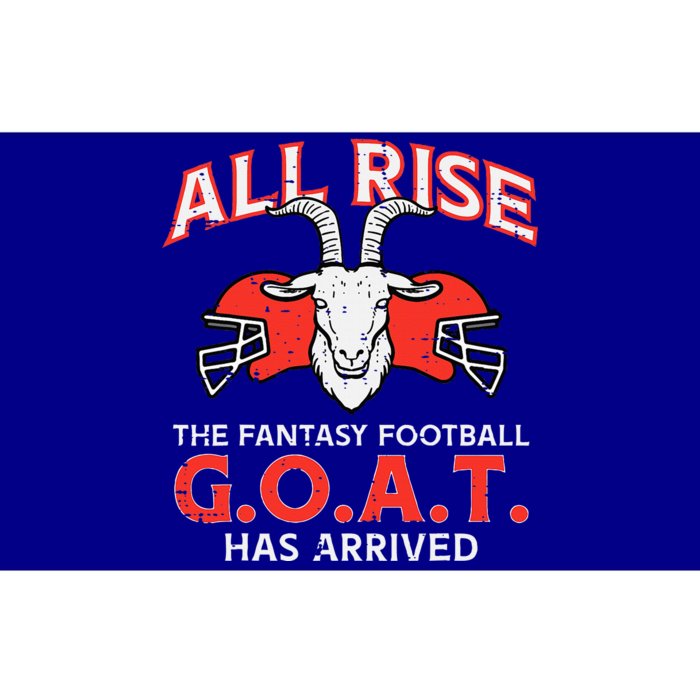 All Rise The Fantasy Football Goat Has Arrived Champion Bumper Sticker