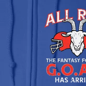 All Rise The Fantasy Football Goat Has Arrived Champion Full Zip Hoodie