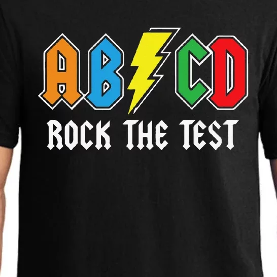 ABCD Rock The Test Funny Metal Teacher Student Pajama Set