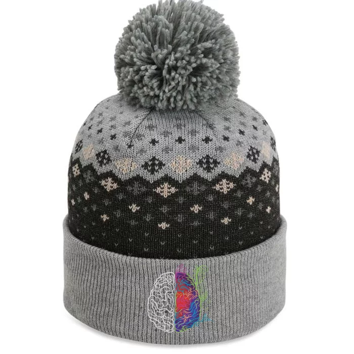 Artistic And Logical Brain The Baniff Cuffed Pom Beanie