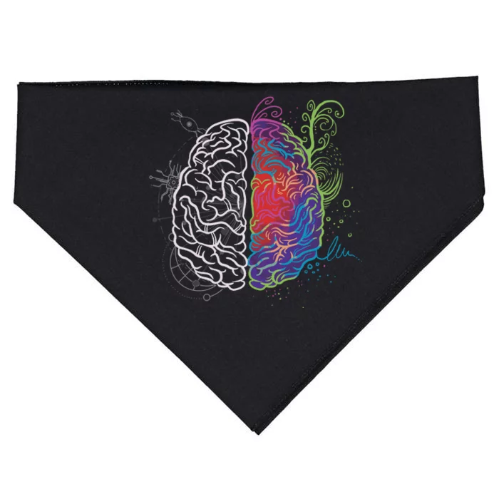 Artistic And Logical Brain USA-Made Doggie Bandana