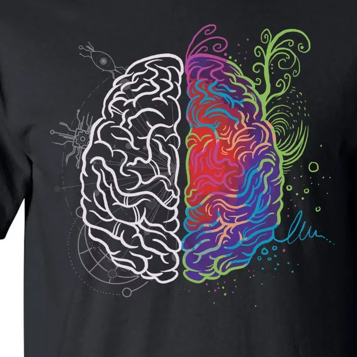 Artistic And Logical Brain Tall T-Shirt