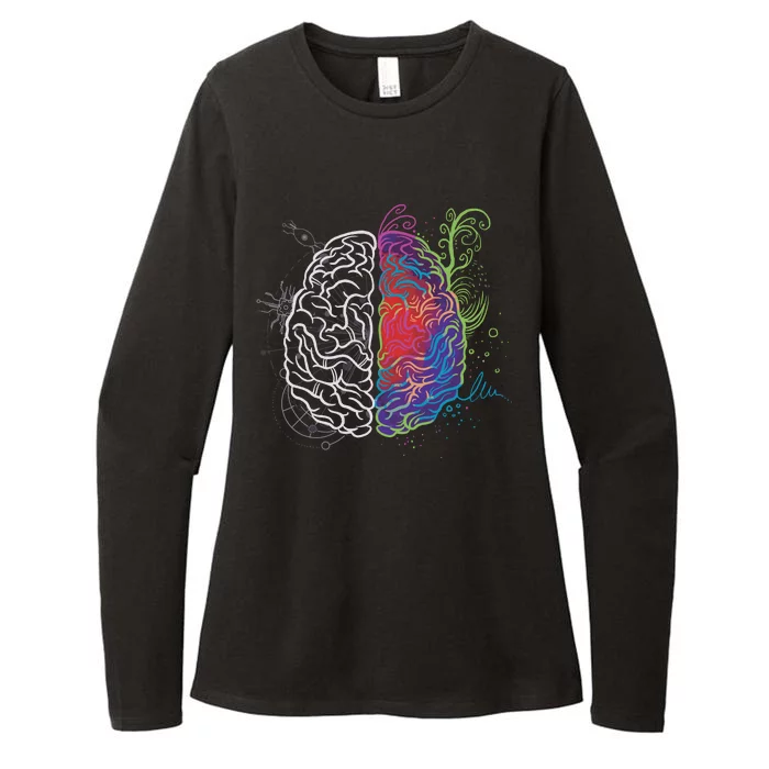 Artistic And Logical Brain Womens CVC Long Sleeve Shirt