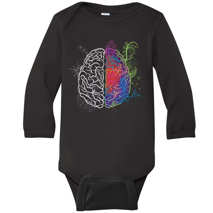 Artistic And Logical Brain Baby Long Sleeve Bodysuit