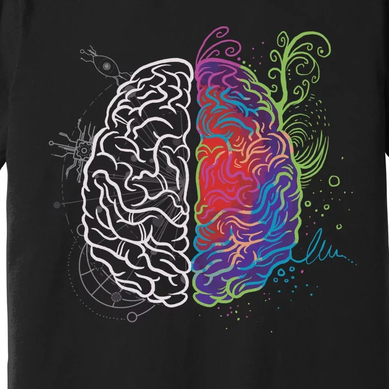 Artistic And Logical Brain Premium T-Shirt