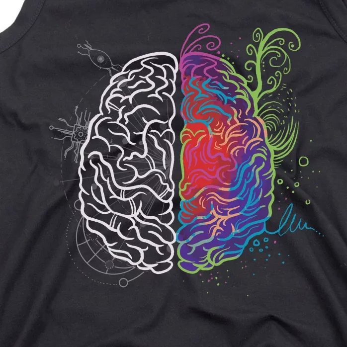 Artistic And Logical Brain Tank Top