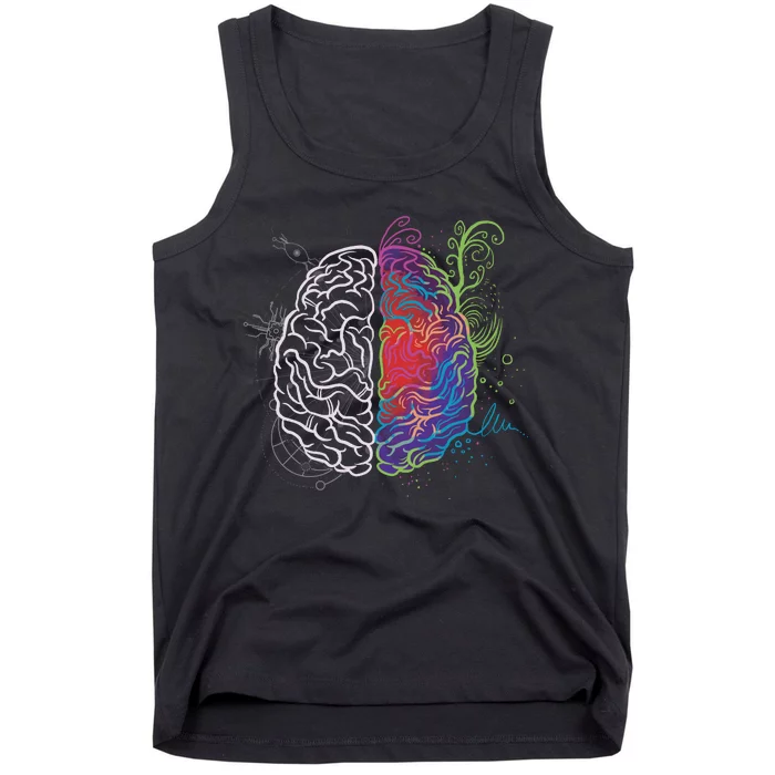 Artistic And Logical Brain Tank Top