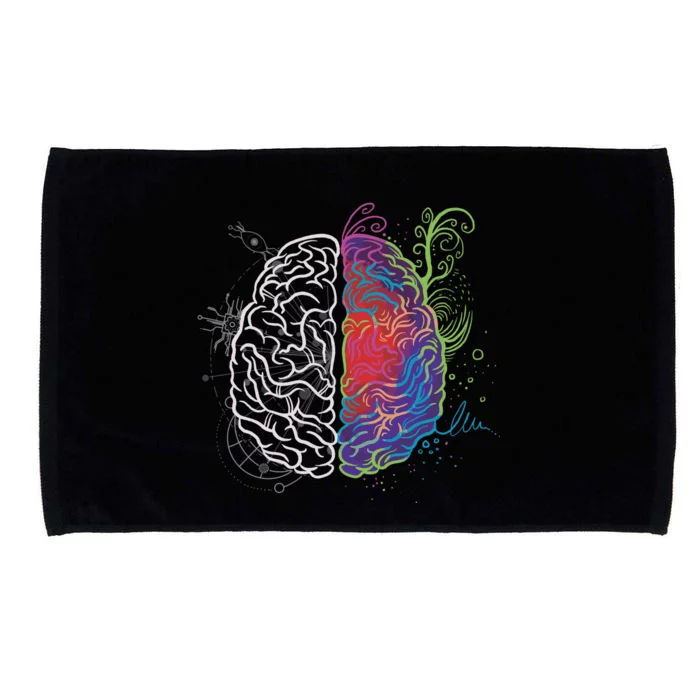 Artistic And Logical Brain Microfiber Hand Towel