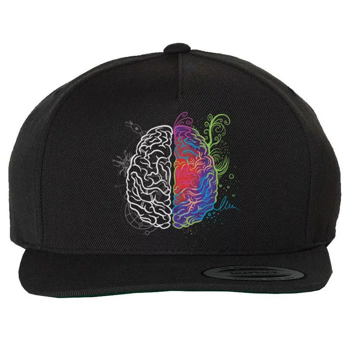 Artistic And Logical Brain Wool Snapback Cap