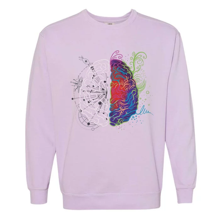 Artistic And Logical Brain Garment-Dyed Sweatshirt