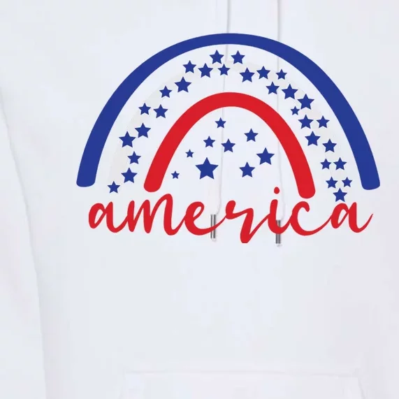 America Rainbow USA Premium Hoodie