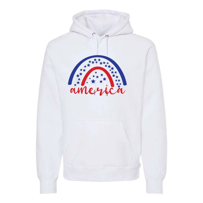 America Rainbow USA Premium Hoodie