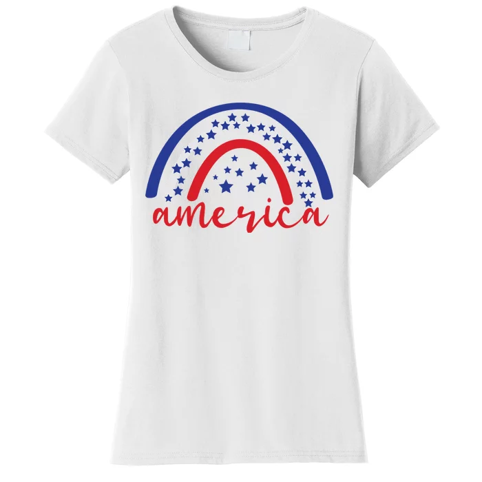 America Rainbow USA Women's T-Shirt