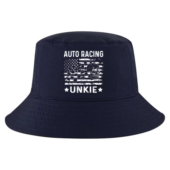 Auto Racing Unkie Uncle Usa Flag 4th Of July Gift Cool Comfort Performance Bucket Hat