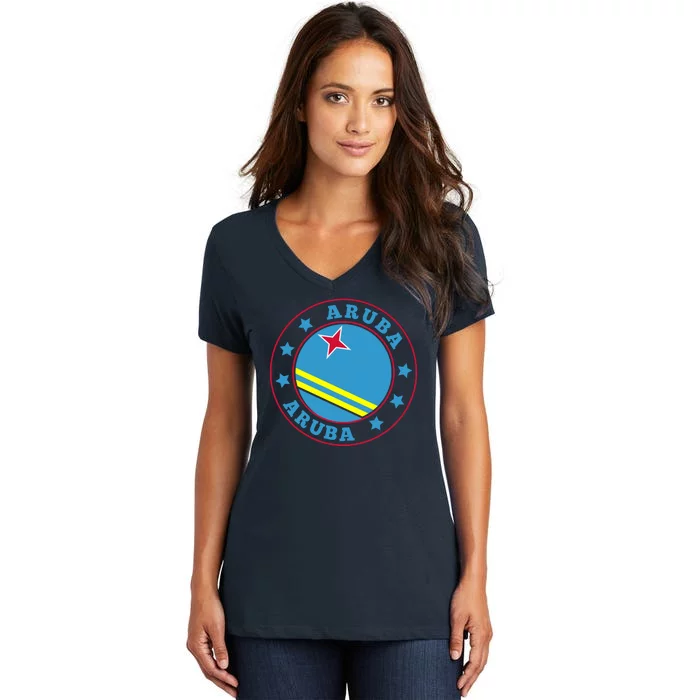 Aruba Women's V-Neck T-Shirt