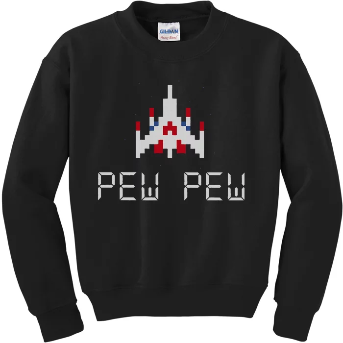 Arcade Retro Video Game Ship Kids Sweatshirt