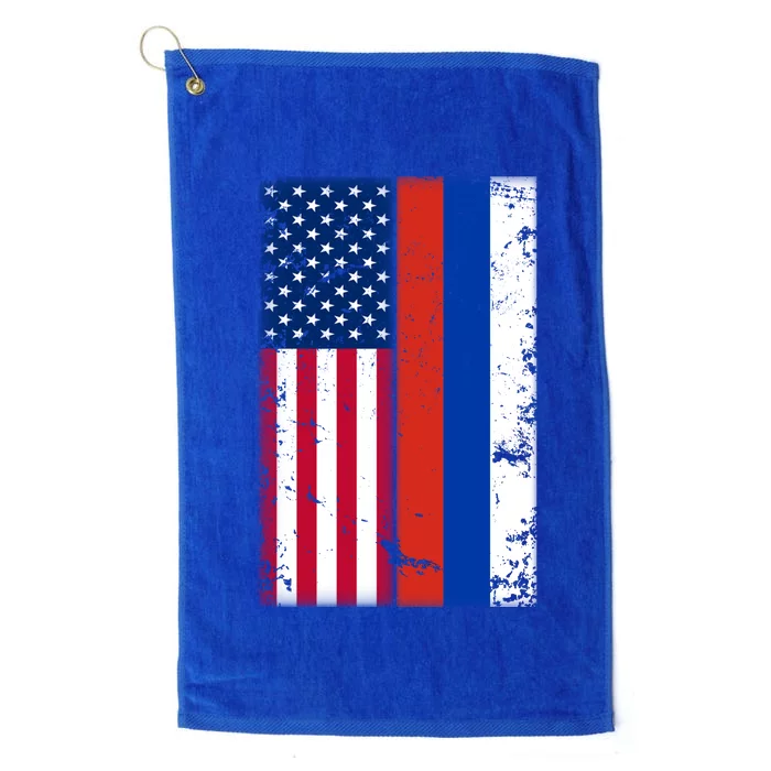 American Russia Vintage Flag Platinum Collection Golf Towel