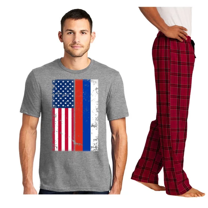 American Russia Vintage Flag Pajama Set