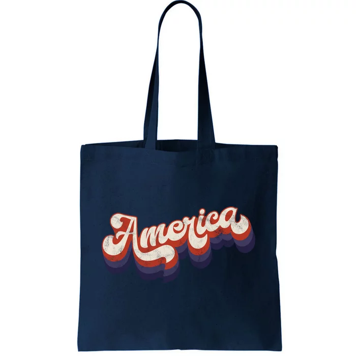 America Retro Vintage Tote Bag